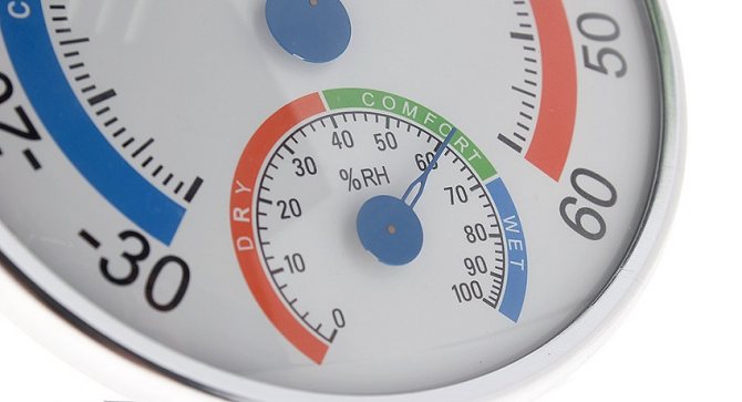 Най-оптималното ниво на влажност в помещението е 40-60%