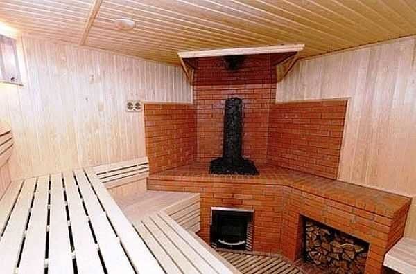 тухлена печка за сауна
