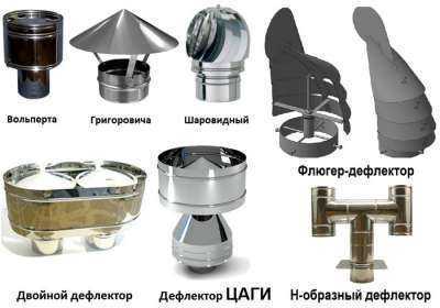 разновидности на покривни дефлектори
